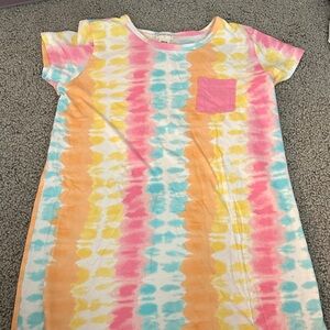 Crewcuts Colorful Tie-Dye Kids Dress
